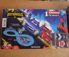 New Carrera First DC Batwheels Scalextric Slot Car Race Track