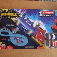 New Carrera First DC Batwheels Scalextric Slot Car Race Track