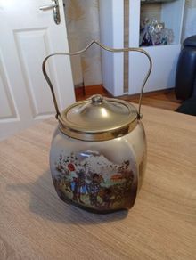 Antique English Ceramic 1920-1930 Art-deco  Biscuit Barrel / Jar.