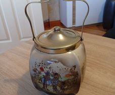 Antique English Ceramic 1920-1930 Art-deco  Biscuit Barrel / Jar.