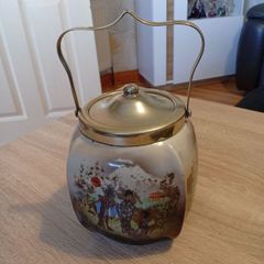 Antique English Ceramic 1920-1930 Art-deco  Biscuit Barrel / Jar.