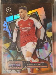 Gabriel Martinelli Arsenal Topps crystal premium