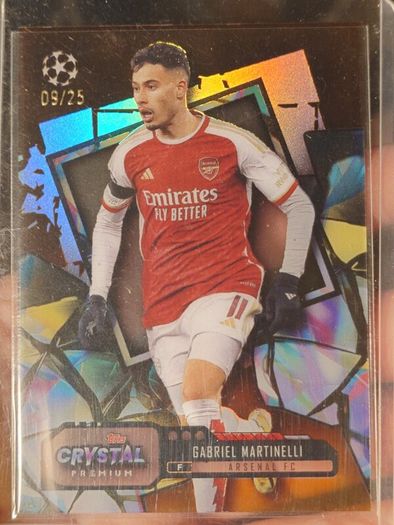 Gabriel Martinelli Arsenal Topps crystal premium