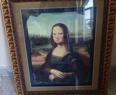 Large Mona Lisa Reproduction | Ornate Gilt Frame | Perfect Condition