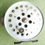 Vintage 1960s Fishing Reel: Silver  Mid-Century Decor Image 2