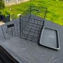 Small Dog Crate (Foldable) with Fray - Good Condition Image 8