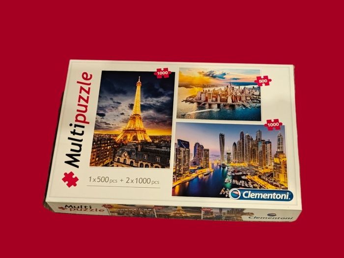 Multipuzzle 1x 500 pcs + 2x 1000pcs - Free Postage