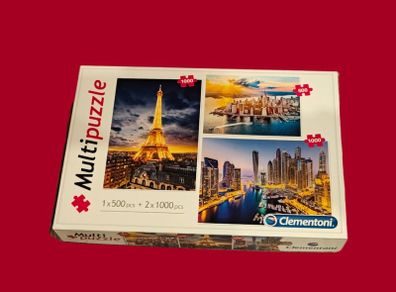 Multipuzzle 1x 500 pcs + 2x 1000pcs - Free Postage