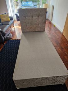 Single Bed Base with headboard