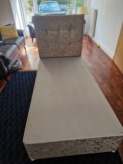 Single Bed Base with headboard