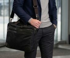 Authentic Vintage Mulberry Vintage Laptop Leather and Nylon Bag