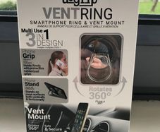 Aduro U Grip-Vent Ring Universal 3- In-1 Mobile Phone Ring Holder