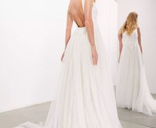 Brand New Backless Wedding Dress UK 4 Fits 6-8 Whimsical Boho