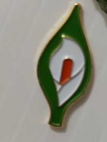Easter Lily pin badge