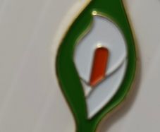 Easter Lily pin badge