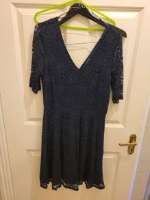 Navy River Island lace dress Size 12
