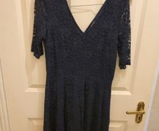 Navy River Island lace dress Size 12