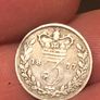 1877 3 pence Victoria Silver 925 Image 2