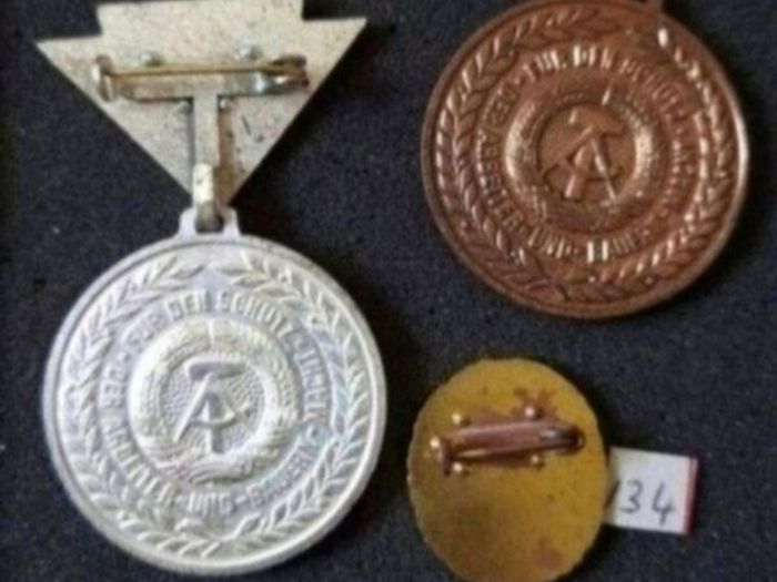 East German, Ddr, Medal /badge, Military Medal, Nva, Stasi ,,, (134)