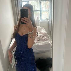 sparkly royal blue debs or ty ball dress