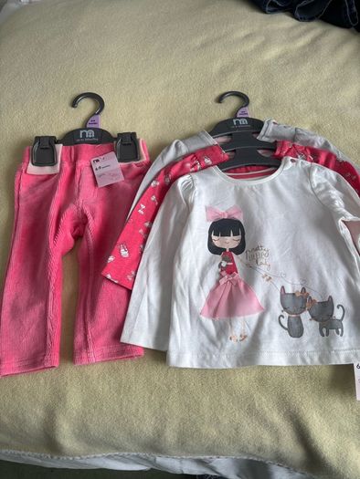 Mothercare baby cotton tops & leggins age 6-9monthe