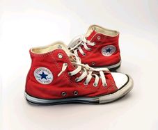 Converse Chuck Taylor All Star - Red / White - High Top - Uk 2 - Eur 34 - Us 2.5
