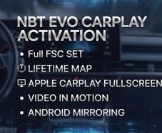 NBT EVO CarPlay Activation - Full FSC Set,Lifetime