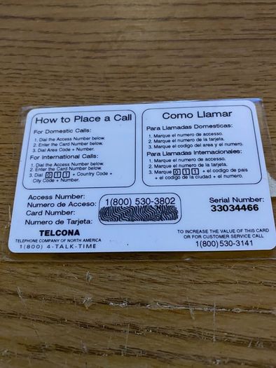 Call Card