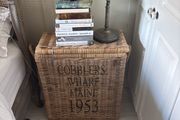 Cobblers wharf basket and old reading lamp