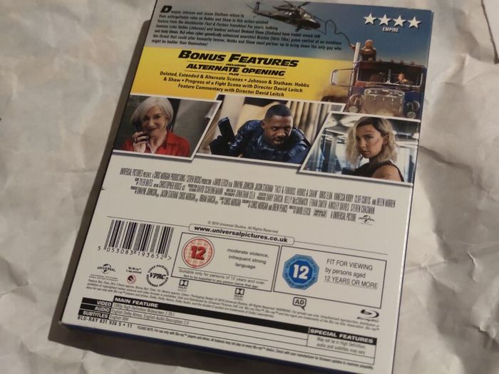 Fast & Furious Hobbs & Shaw Blu-ray