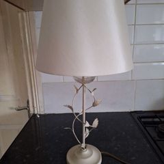 Lovely cream metal table lamp