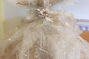 Angel Christmas Tree Topper, Tree Topper Angel Figurine Ornament, Christmas Tree