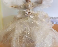 Angel Christmas Tree Topper, Tree Topper Angel Figurine Ornament, Christmas Tree