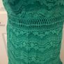 Whistles Green Lace Dress - Size 14 - Elegant Tiered Design Image 4