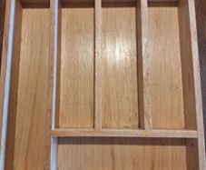 wooden cutlery organiser