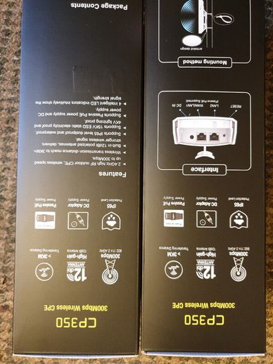 2x TOTOLINK CP350 300Mbps Outdoor Wireless CPE / Wi-Fi Bridge - Brand New