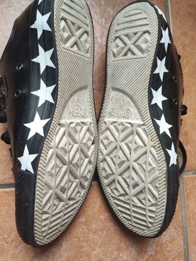 Converse x Miley Cyrus Chuck Taylor All Star Low Patent Stars Black  UK 6