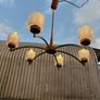 large vintage Danish chandelier c1970s Image 4