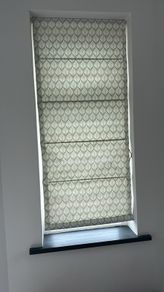 Roman Blinds x 2 - Duck Egg Blue