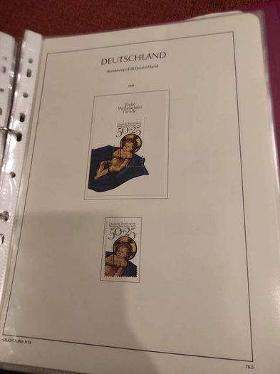 GERMANY 1975-82 album with stamps