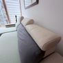 L-shape sofa bed with covers (due to damage leather) Image 2