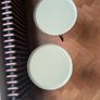 pair of enamel small side tables Image 4