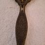 Vintage tappestry backed brush and mirror Image 3