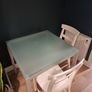 Square dining table with 4 chairs Image 3