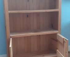 Solid pine bookcase