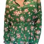 Green Rose Print top/shirt Image 4