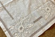 Vintage Belfast Linen Table Runner 1950s
