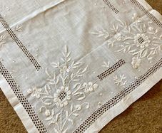 Vintage Belfast Linen Table Runner 1950s