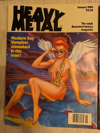 Lot of 4 Heavy Metal Magazines Comics 1982/84