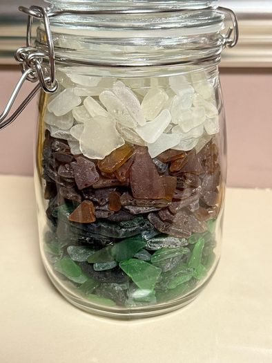 Jar of Sea Glass